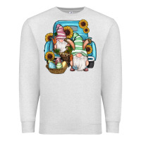 Oatmeal Heather Easter Gnomes Egg Sunflowers Truck Premium Sweatshirt - RanaPortraitStore