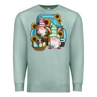 Seafoam Easter Gnomes Egg Sunflowers Truck Premium Sweatshirt - RanaPortraitStore