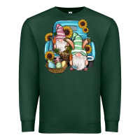 Sports Green Easter Gnomes Egg Sunflowers Truck Premium Sweatshirt - RanaPortraitStore