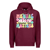 Burgundy mental health matters Premium Hoodie - JahusDesignShop
