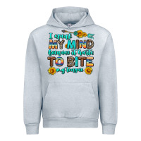 Heather Grey i speak my mind because it hurts to bite my tongue Urban Hoodie - AdoDesignShop