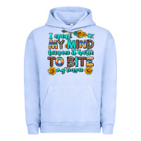 Pigment Grape Ice i speak my mind because it hurts to bite my tongue Urban Hoodie - AdoDesignShop
