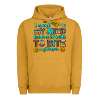 Pigment Peanut Butter i speak my mind because it hurts to bite my tongue Urban Hoodie - AdoDesignShop