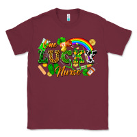 Burgundy one lucky nurse Classic Tee - FaDigitalArtStudio