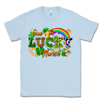 Dusty Blue one lucky nurse Classic Tee - FaDigitalArtStudio