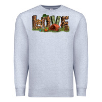 Heather Grey love camping Premium Sweatshirt - texasbilliewilder