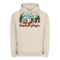 Santa S Favorite Baseball Player Urban Hoodie | Teevron