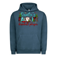 Pigment Midnight Navy santa s favorite baseball player Urban Hoodie - JahusDesignShop