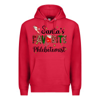 Cardinal santas favourite phlebotomist Premium Hoodie - AdoDesignShop