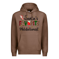 Chestnut santas favourite phlebotomist Premium Hoodie - AdoDesignShop