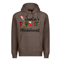 Coffee santas favourite phlebotomist Premium Hoodie - AdoDesignShop