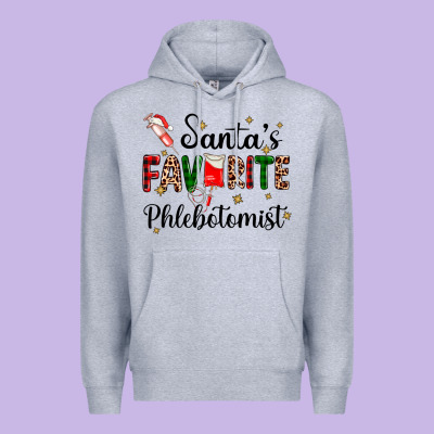 Santas Favourite Phlebotomist Premium Hoodie Designed By Adodesignshop