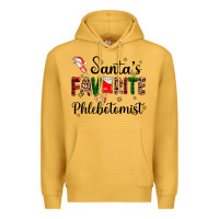 Mustard santas favourite phlebotomist Premium Hoodie - AdoDesignShop