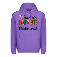 Purple santas favourite phlebotomist Premium Hoodie - AdoDesignShop