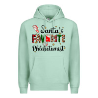 Seafoam santas favourite phlebotomist Premium Hoodie - AdoDesignShop