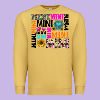 Mini Gemstone Sunflower Premium Sweatshirt Designed By Texasbilliewilder