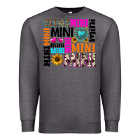 Charcoal Heather mini gemstone sunflower Premium Sweatshirt - texasbilliewilder