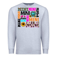 Heather Grey mini gemstone sunflower Premium Sweatshirt - texasbilliewilder