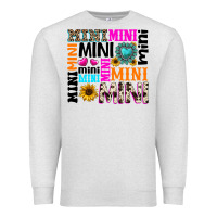 Oatmeal Heather mini gemstone sunflower Premium Sweatshirt - texasbilliewilder