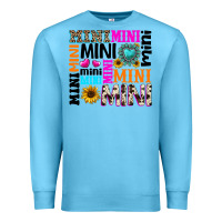 Ocean Blue mini gemstone sunflower Premium Sweatshirt - texasbilliewilder
