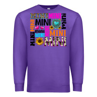 Purple mini gemstone sunflower Premium Sweatshirt - texasbilliewilder