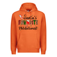 Carrot santas favourite phlebotomist Premium Hoodie - AdoDesignShop
