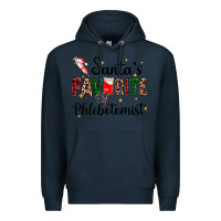Navy santas favourite phlebotomist Premium Hoodie - AdoDesignShop