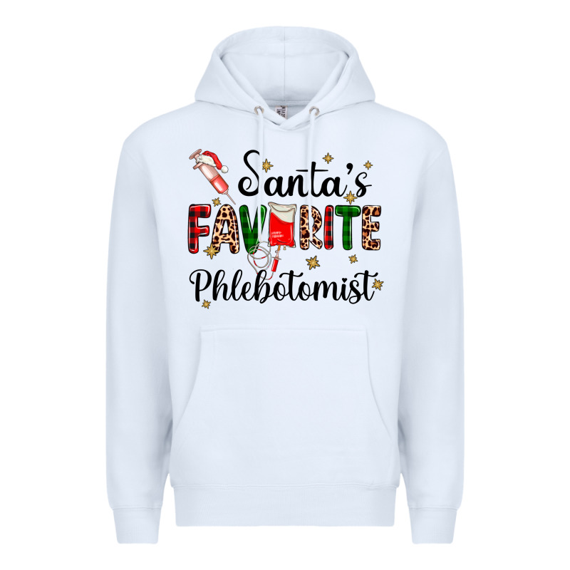 Santas Favourite Phlebotomist Premium Hoodie by AdoDesignShop | Teevron