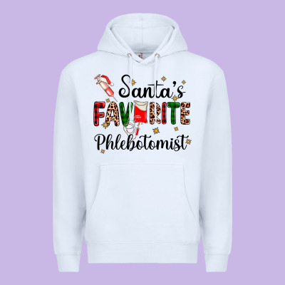 Santas Favourite Phlebotomist Premium Hoodie Designed By Adodesignshop