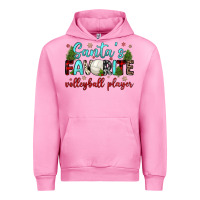 Fuchsia Pink santa s favorite volleyball player Urban Hoodie - JahusDesignShop