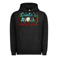 Pigment Black santa s favorite volleyball player Urban Hoodie - JahusDesignShop