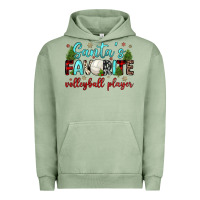Pigment Oil Green santa s favorite volleyball player Urban Hoodie - JahusDesignShop