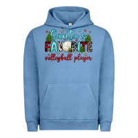 Pigment Pebble Blue santa s favorite volleyball player Urban Hoodie - JahusDesignShop