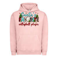 Pigment Salmon santa s favorite volleyball player Urban Hoodie - JahusDesignShop