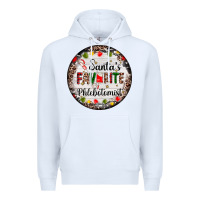 White christmas santas favorite phlebotomist light Premium Hoodie - AdoDesignShop