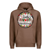 Chestnut christmas santas favorite phlebotomist light Premium Hoodie - AdoDesignShop