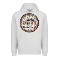 Dove Grey christmas santas favorite phlebotomist light Premium Hoodie - AdoDesignShop