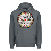 Rock christmas santas favorite phlebotomist light Premium Hoodie - AdoDesignShop