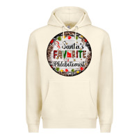Sandshell christmas santas favorite phlebotomist light Premium Hoodie - AdoDesignShop