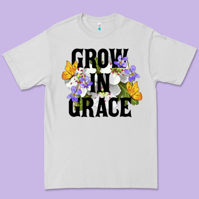 Grow In Grace Premium Tee Designed By Lillyallendesigns