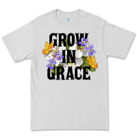 Dove Grey Grow In Grace Premium Tee - LillyAllenDesigns