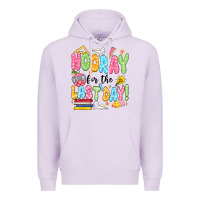 Lilac hooray for the last day black Premium Hoodie - JahusDesignShop