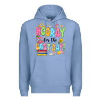 Colony Blue hooray for the last day black Premium Hoodie - JahusDesignShop