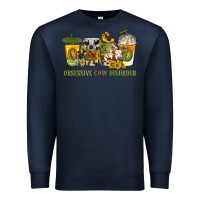 Navy Obsessive cow disorder coffee cups Premium Sweatshirt - texasbilliewilder