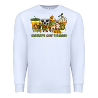 White Obsessive cow disorder coffee cups Premium Sweatshirt - texasbilliewilder