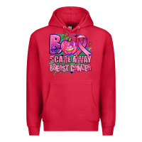 Cardinal halloween boo with cancer ribbon breast cancer sca Premium Hoodie - AdoDesignShop