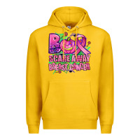 Lemon halloween boo with cancer ribbon breast cancer sca Premium Hoodie - AdoDesignShop
