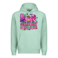 Seafoam halloween boo with cancer ribbon breast cancer sca Premium Hoodie - AdoDesignShop