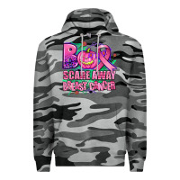 Slate Camo halloween boo with cancer ribbon breast cancer sca Premium Hoodie - AdoDesignShop