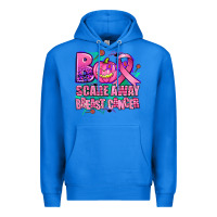 True Royal halloween boo with cancer ribbon breast cancer sca Premium Hoodie - AdoDesignShop